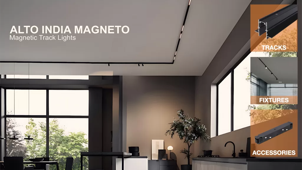 Magnetic track light